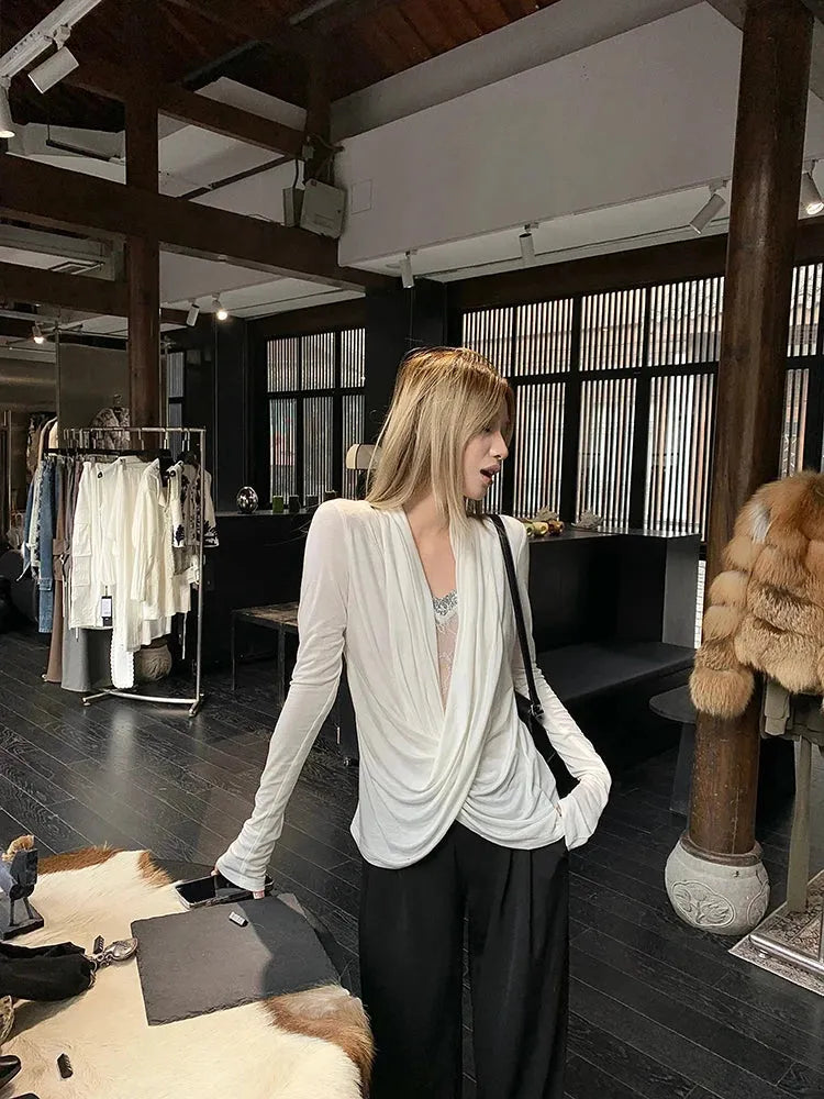 Wrap Lace Blouse - Fashionpara