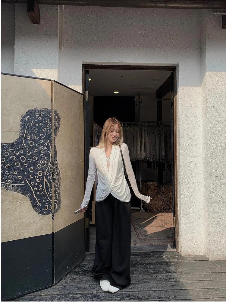 Wrap Lace Blouse - Fashionpara