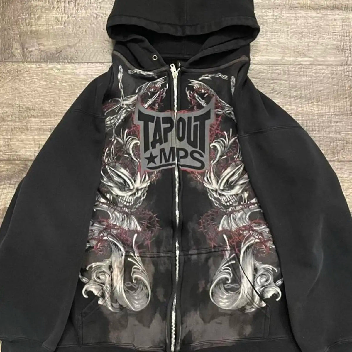 Tapout Graphic Oversized Hoodie black 1 / S
