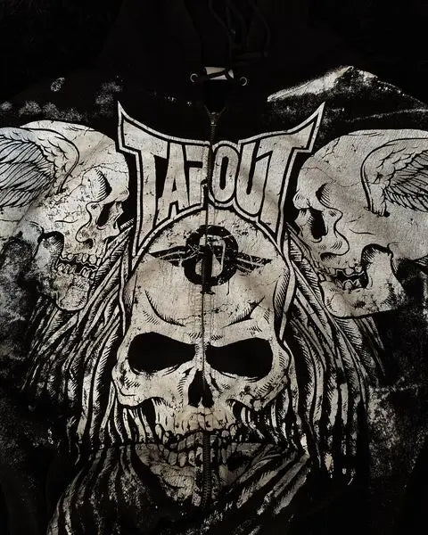 Skull Retro Zipper Hoodie