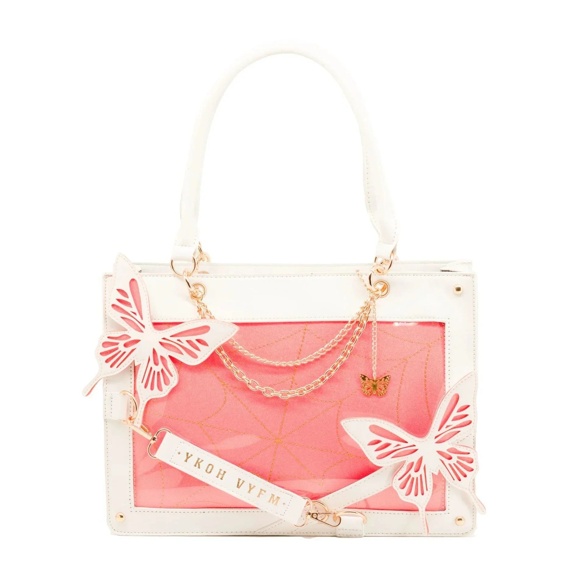 Vintage Gothic DIY Labyrinth Transparent Shoulder Ita Bag - Fashionpara