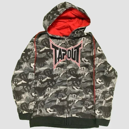 Prayer Portrait Black Zipper Hoodie