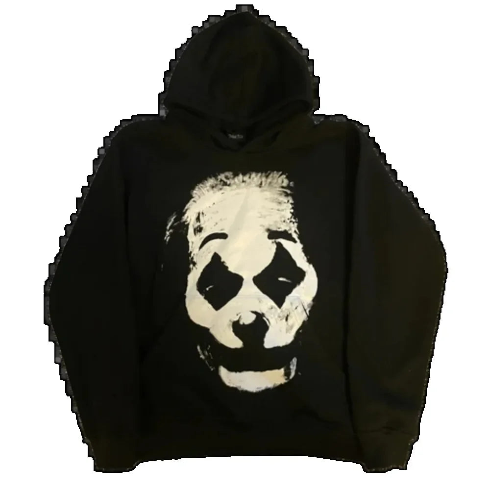 Clown Graphic Oversized Hoodie