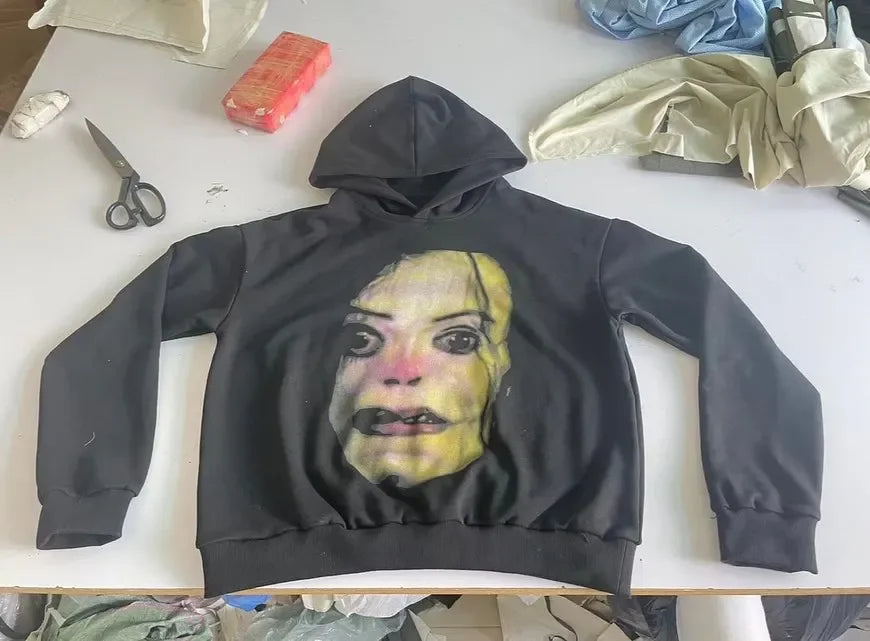Clown Graphic Oversized Hoodie