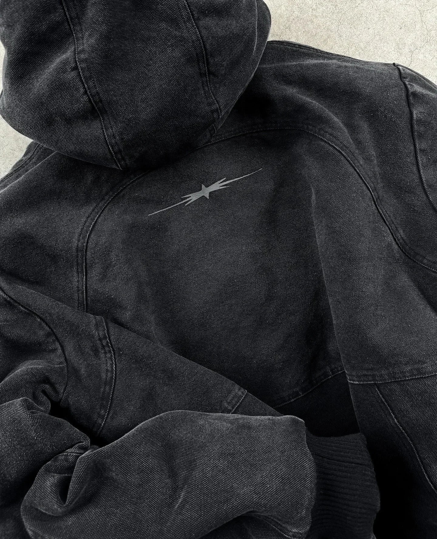 Vintage Wash Zip Up Hoodie