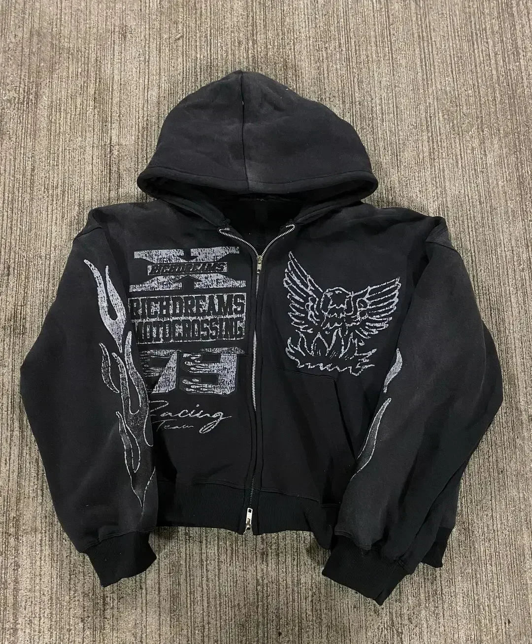 Letter Printed Hip-Hop Hoodie 3