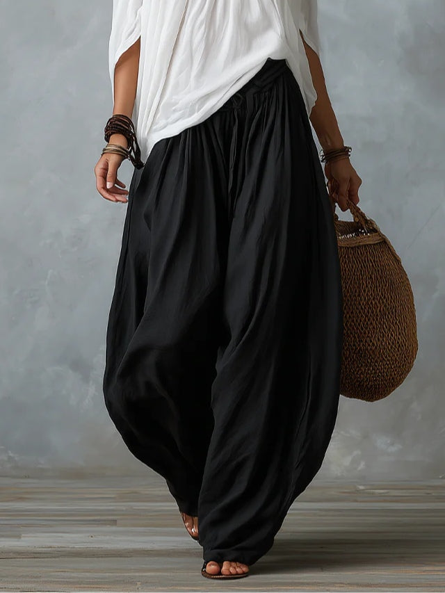 Off Shoulder Top and Harem Pants Two Piece Set 5