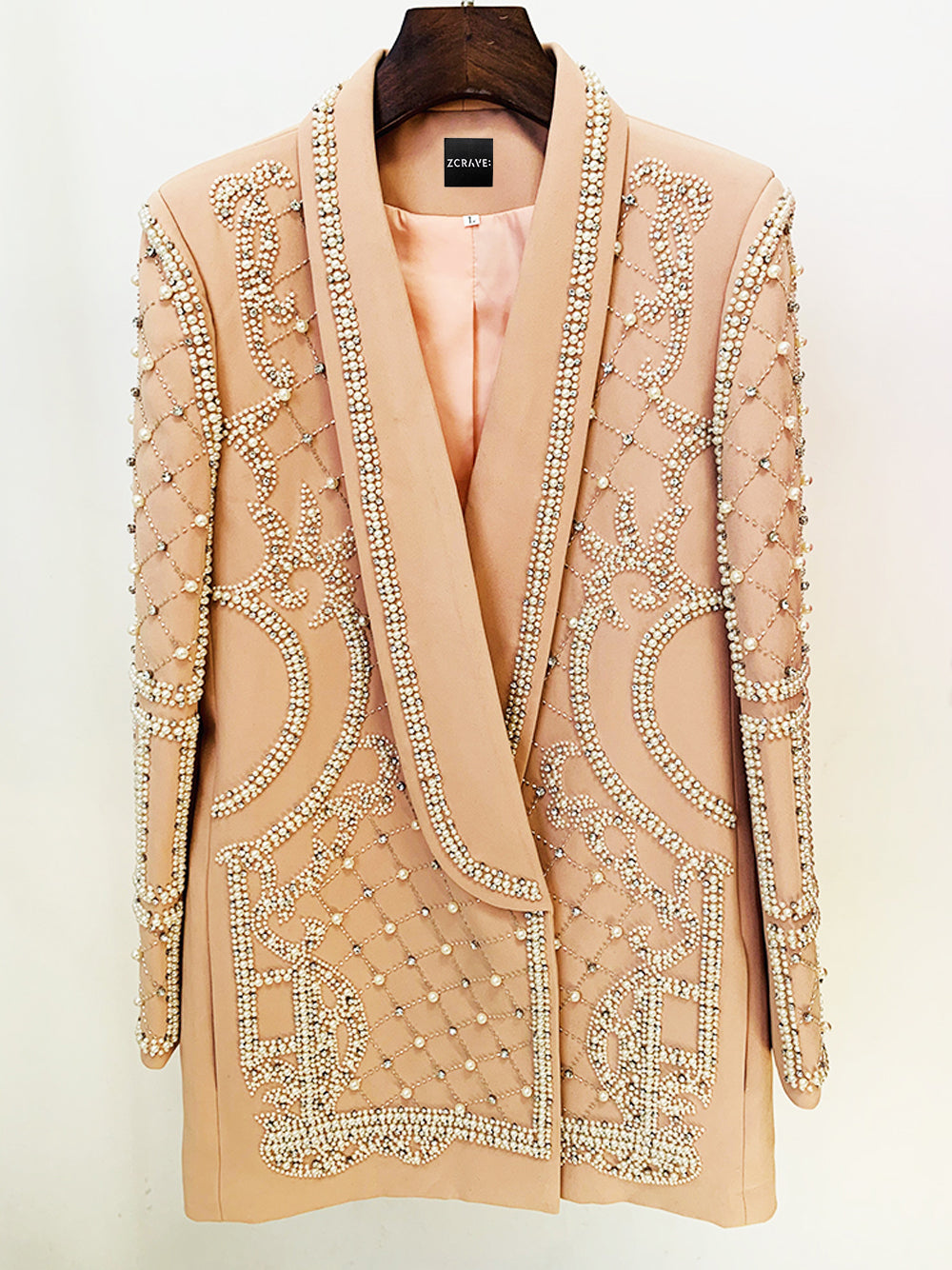 NAUTA Pearls Beaded Blazer Dress