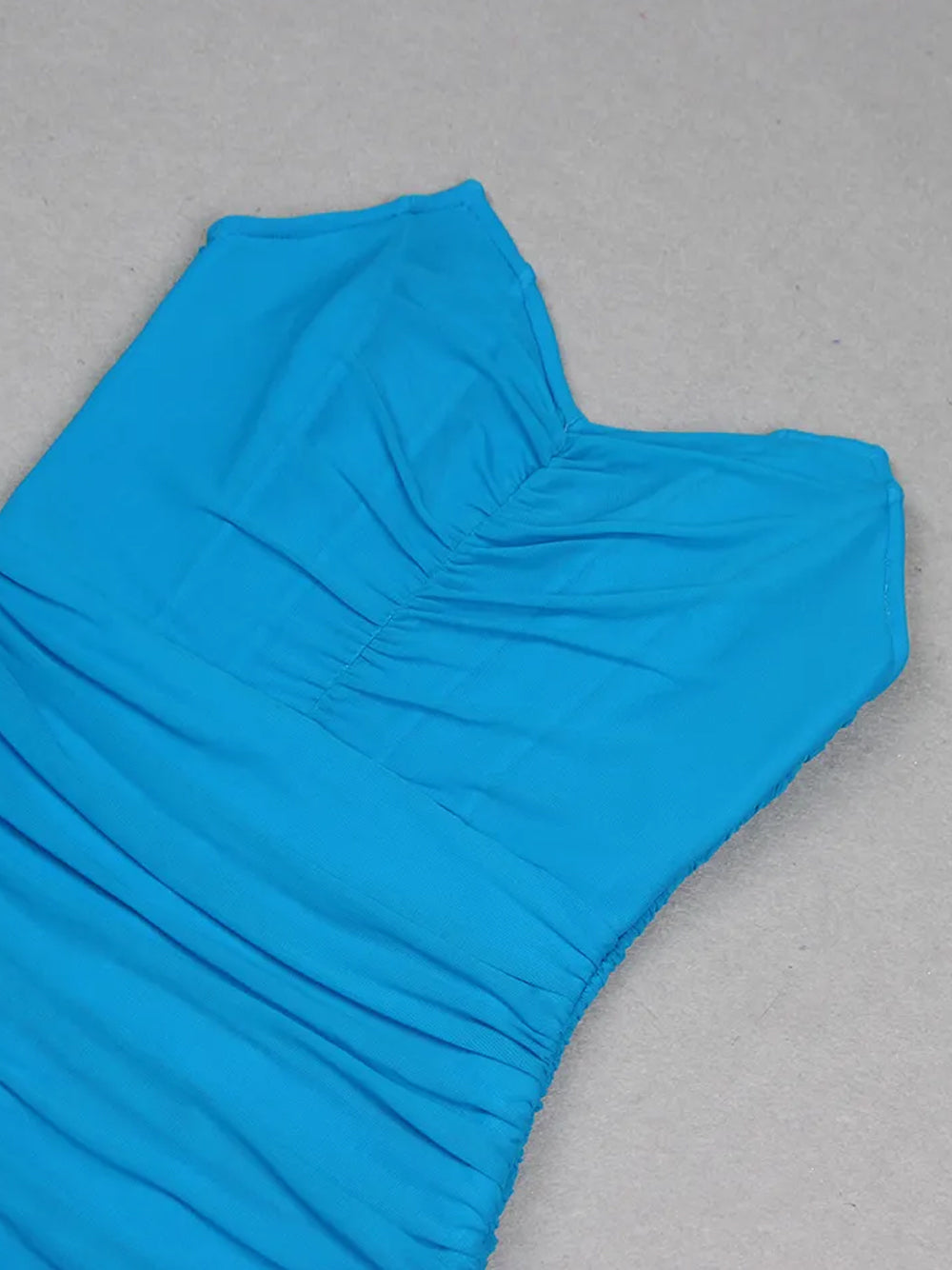 Ruched Strapless Sweetheart Bodycon Midi Dress 3
