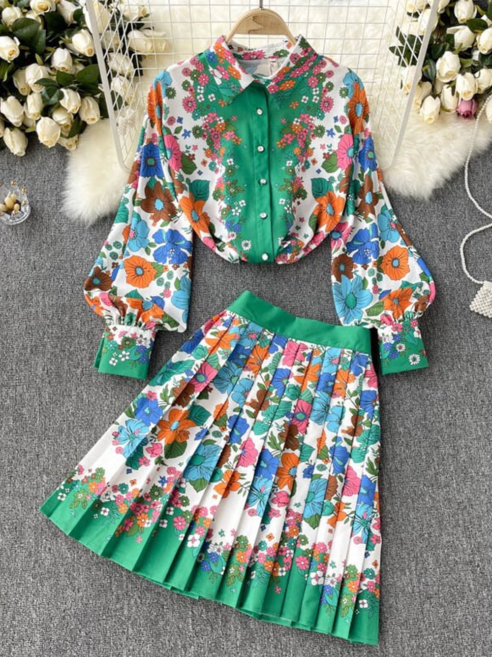 LITLE ITALY Blouse & Skirt Set