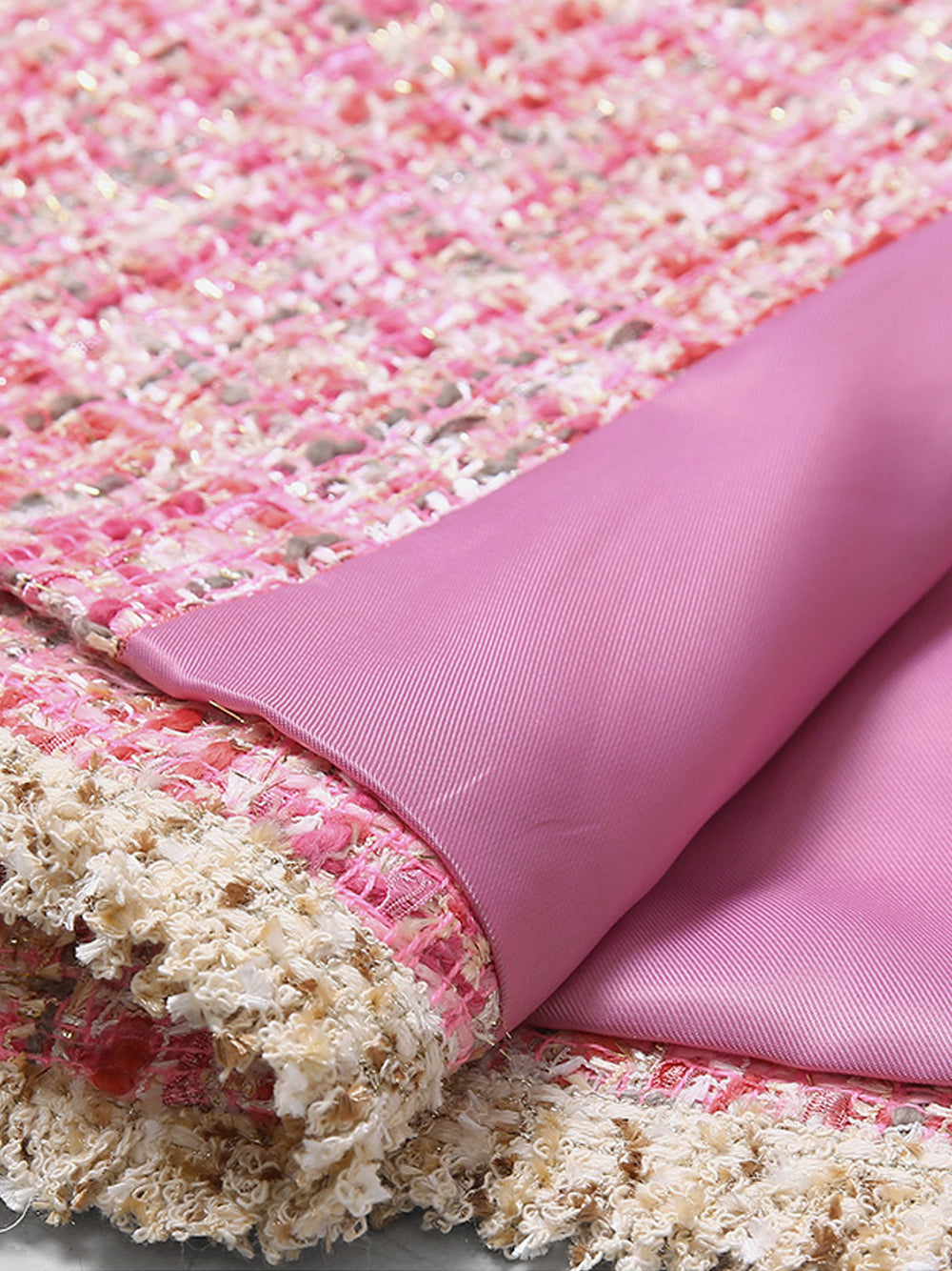 TRIBECA Tweed Cloak Coat