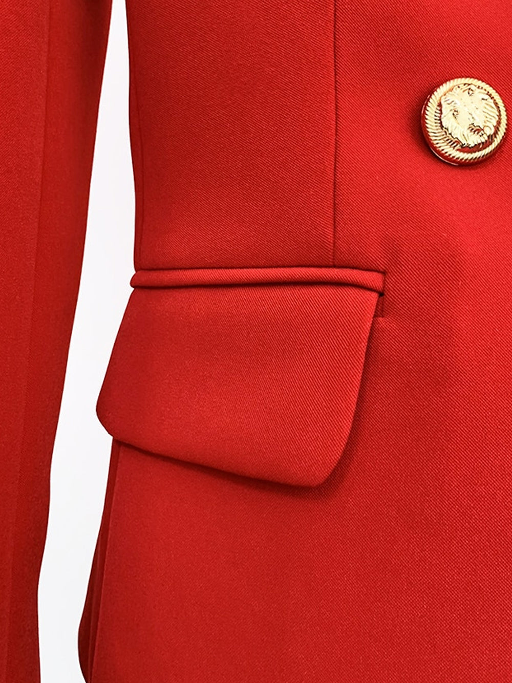 PENELOPE Double-Breasted Blazer in Red 18