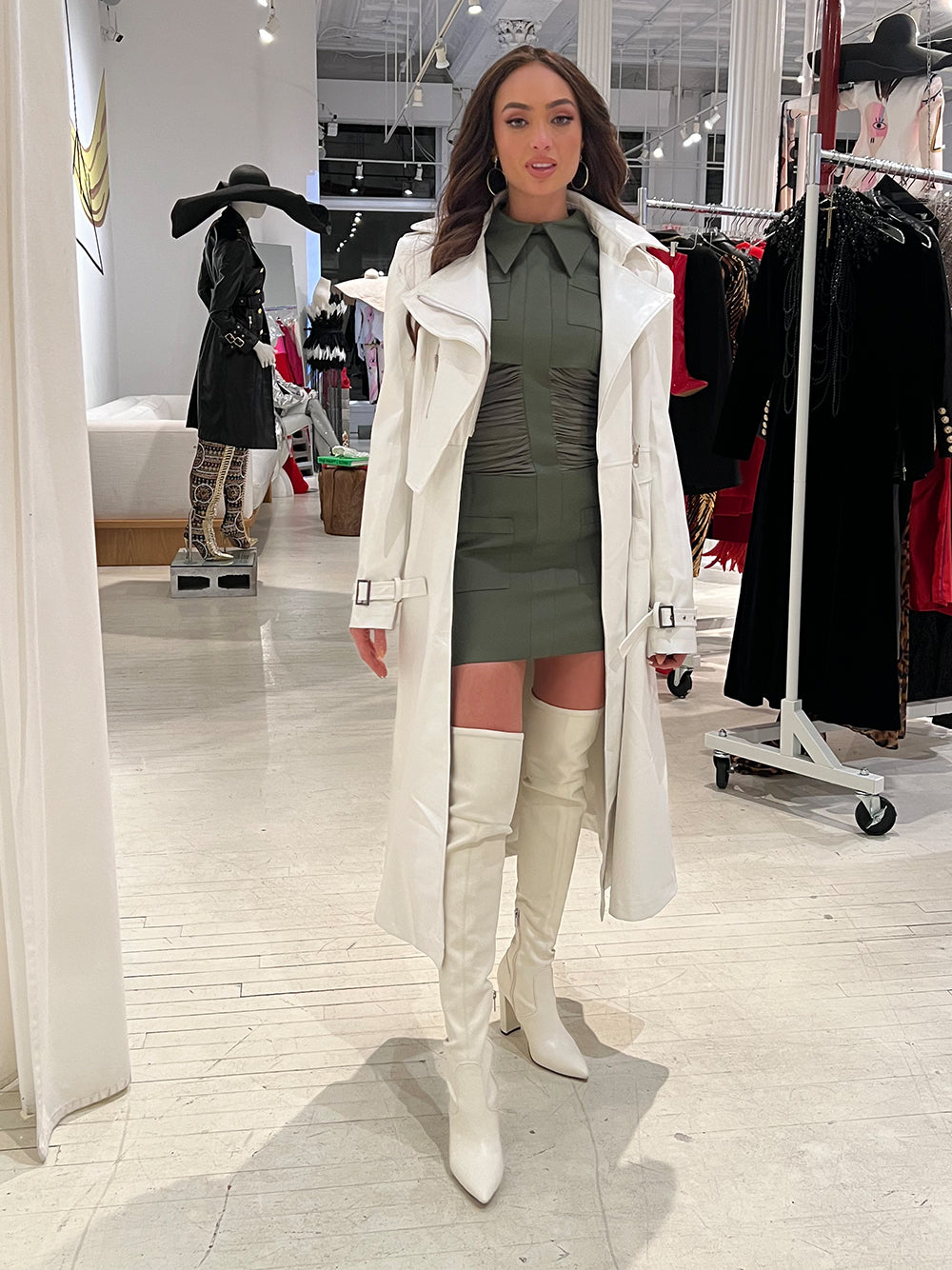 OMYX Leather Trench Coat 9