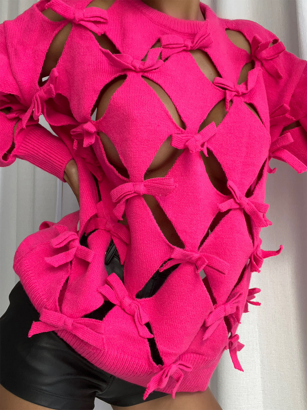 REINE Cut Out Sweater