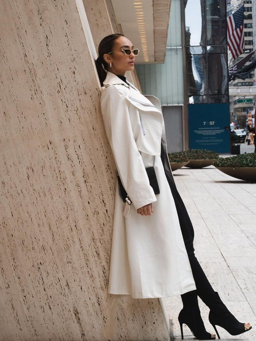 OMYX Leather Trench Coat 6