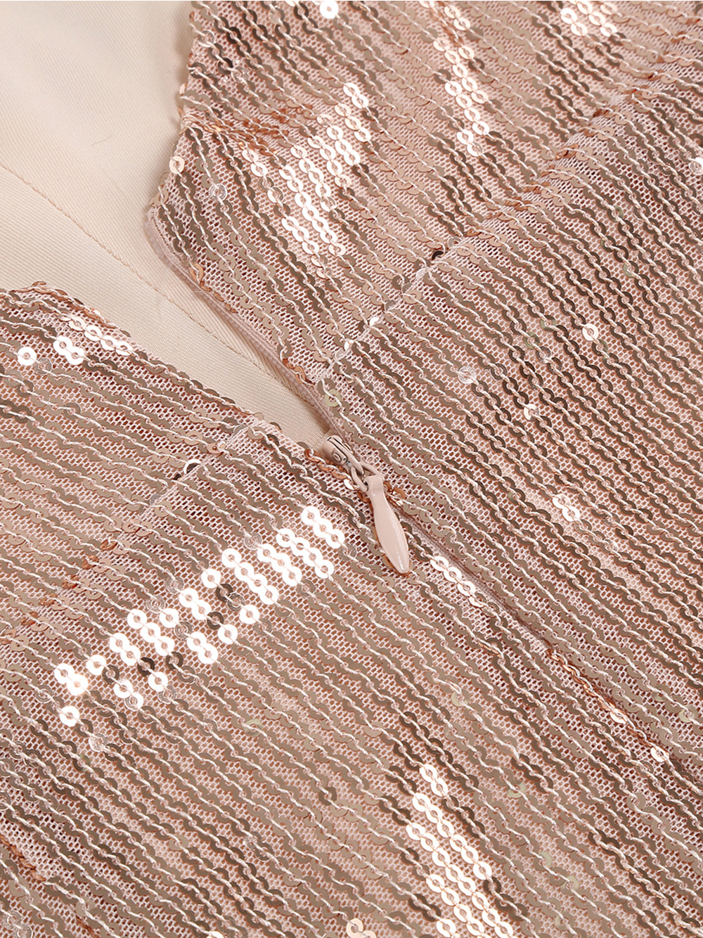 NIKA Sequin Mini Dress in Apricot