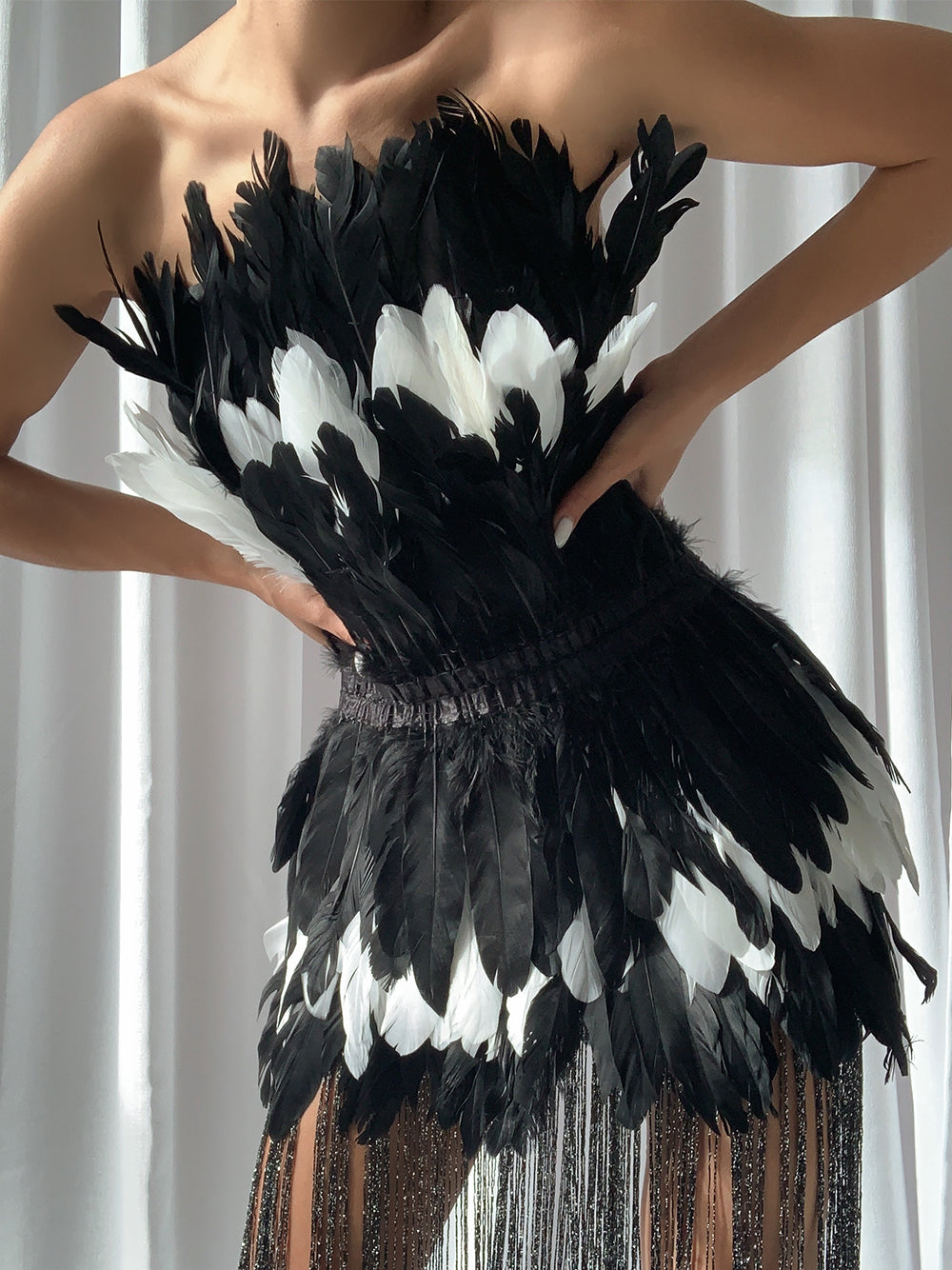 SO LIBERTY Feathers Tassel Dress