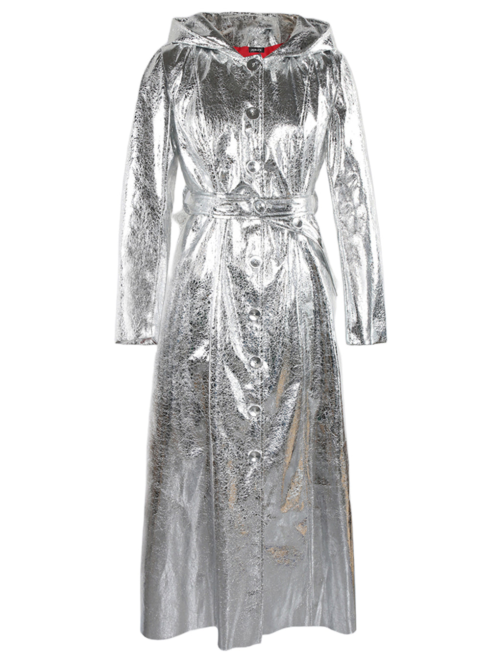 SPACY Vegan Leather Trench Coat 11