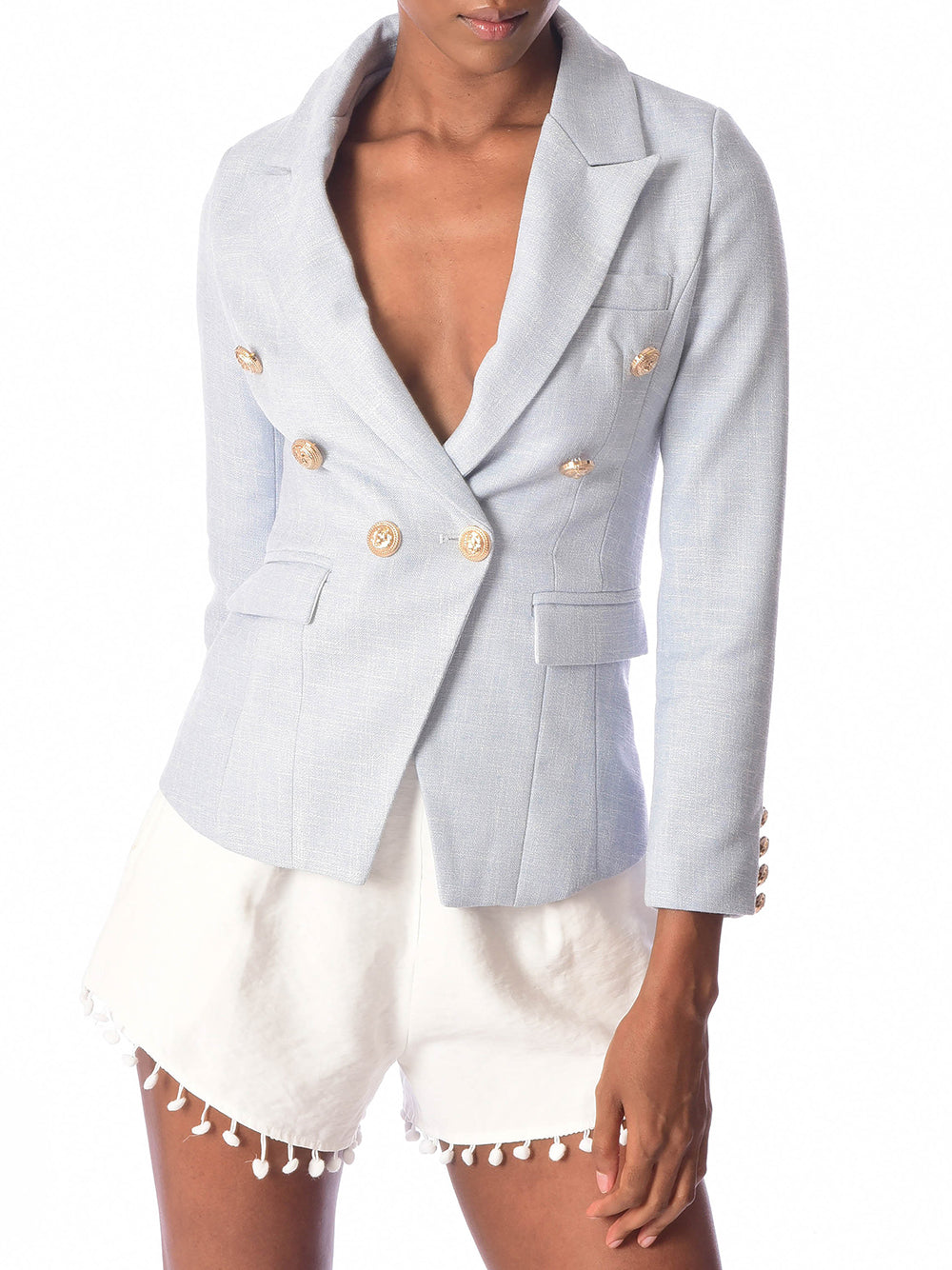 Double-Breasted Cotton-Blend Tweed Blazer 4