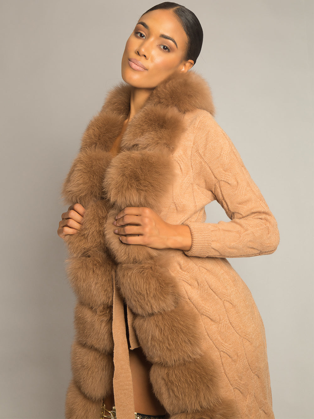 CAVO Fur & Cashmere Cardigan 17