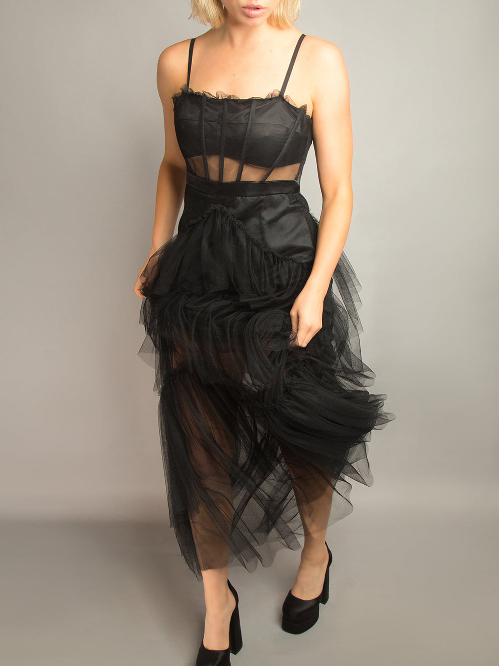 DIDA Tulle Maxi Dress - View 14