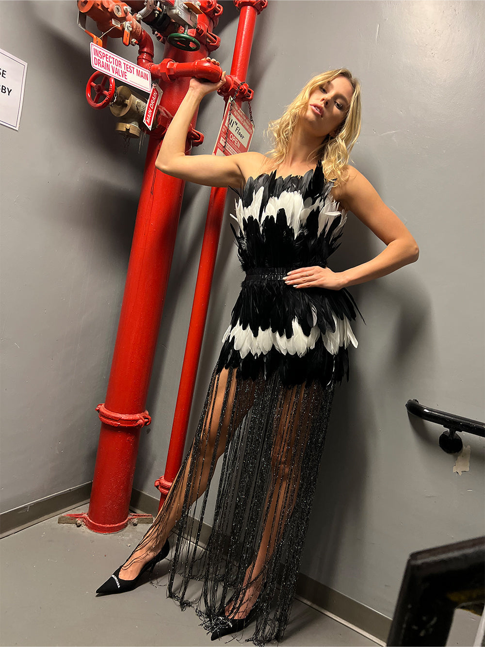 SO LIBERTY Feathers Tassel Dress