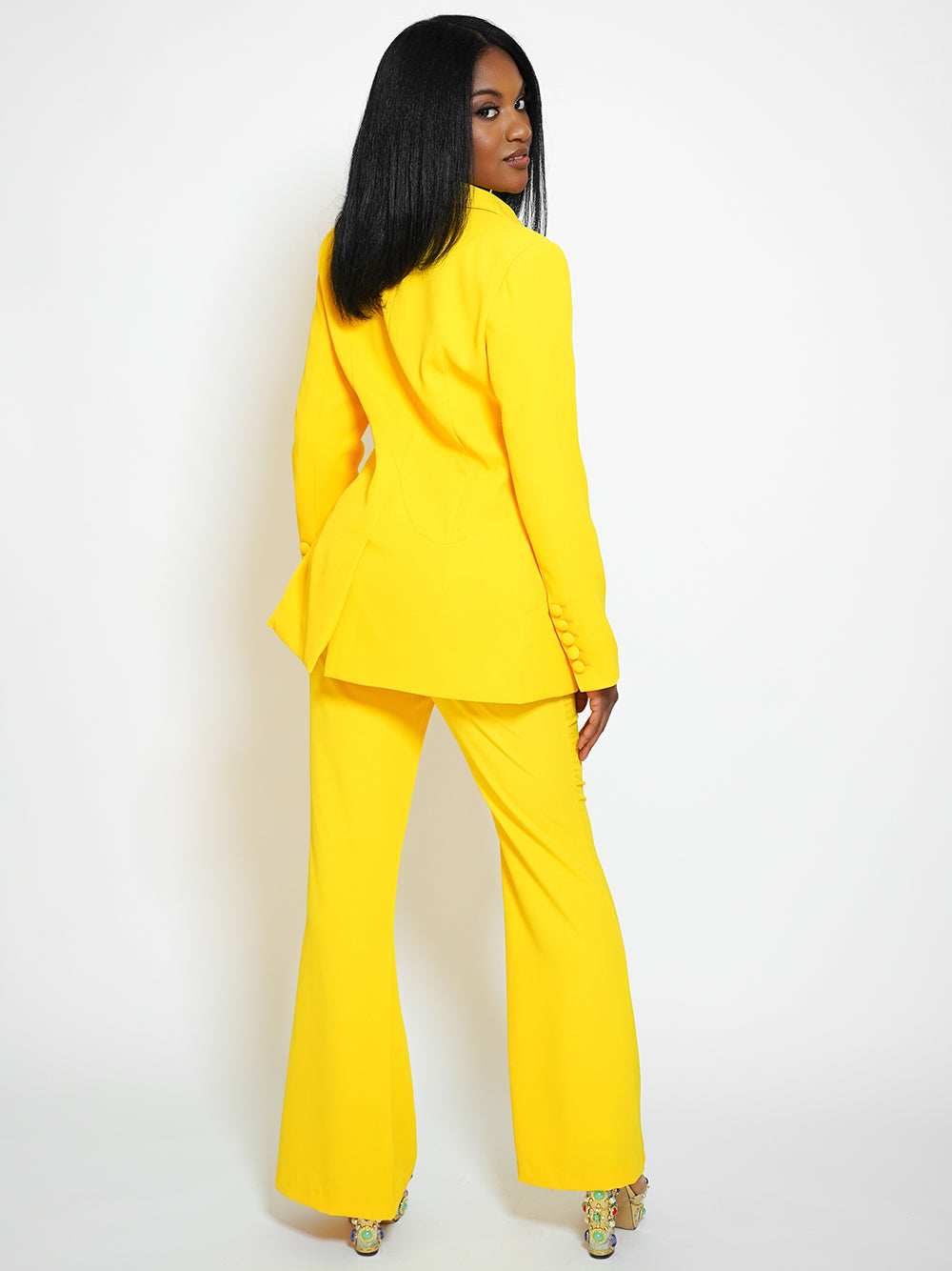 212 Blazer & Pants Set in Yellow