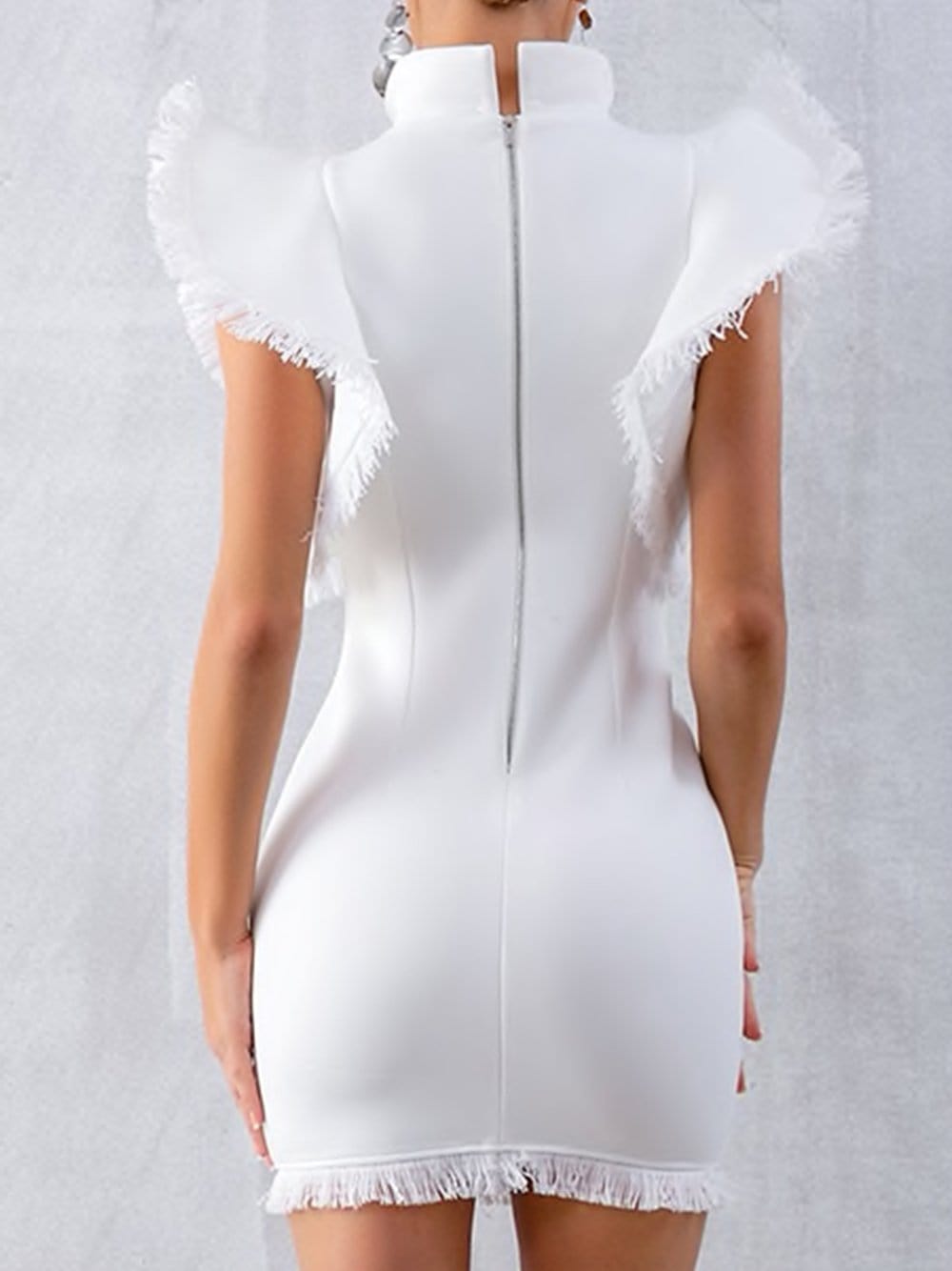 WHITEHAVEN Bodycon Mini Dress in White