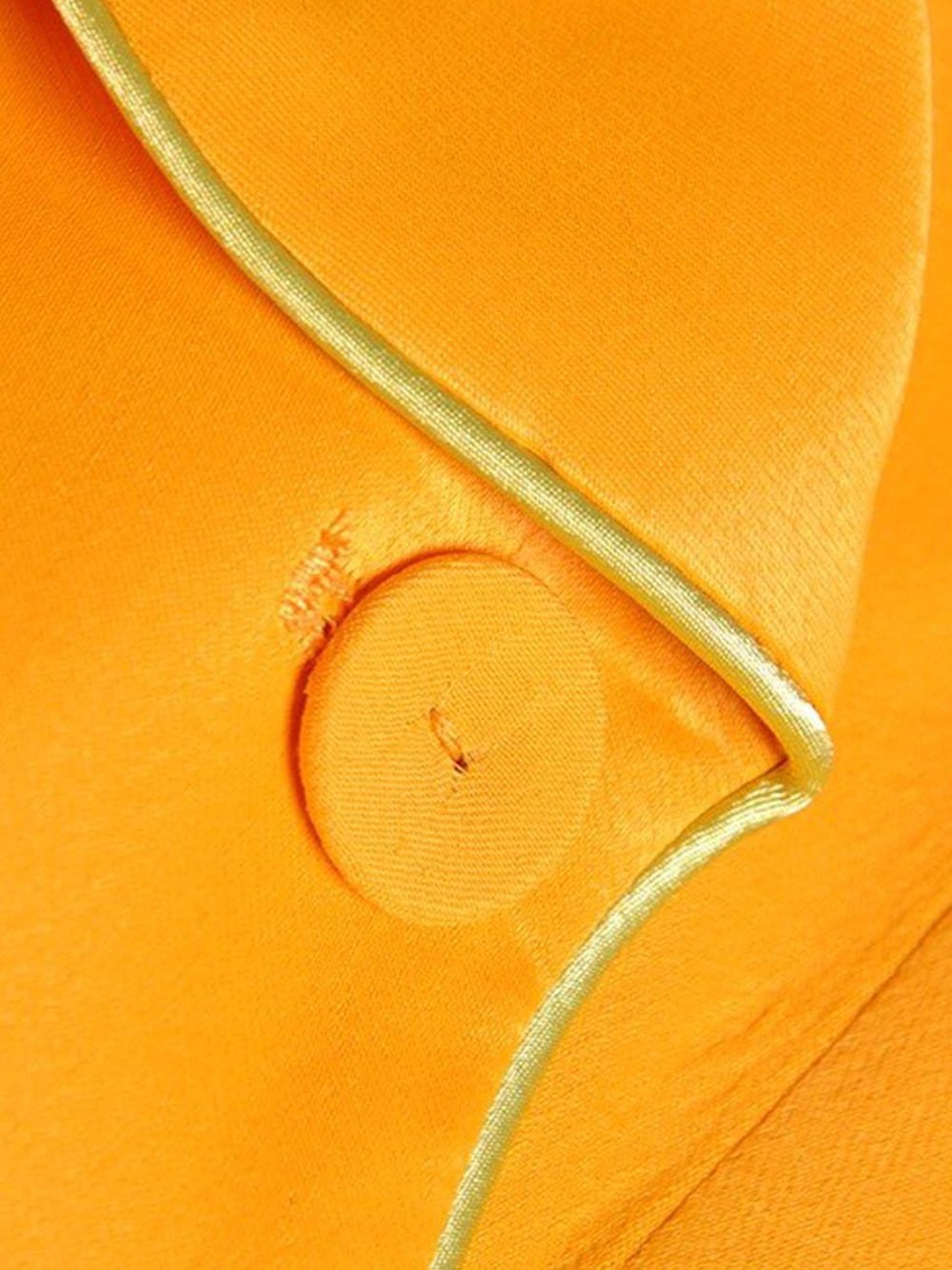 Tasseled Satin Blazer + Pants in Gold 10