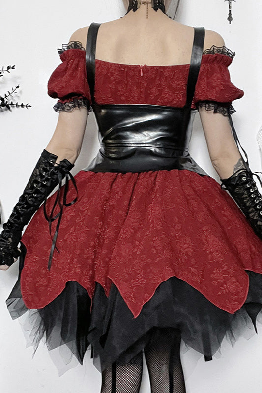 Off Shoulder Slim Gothic Dress