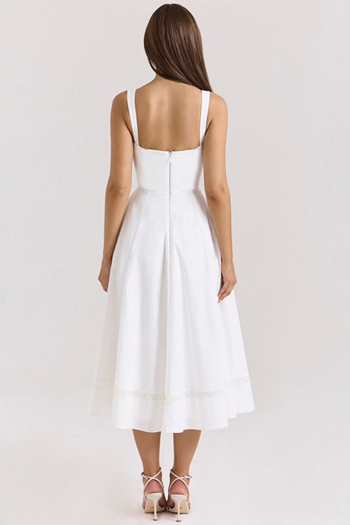Lace Insert Maxi Slip Dress