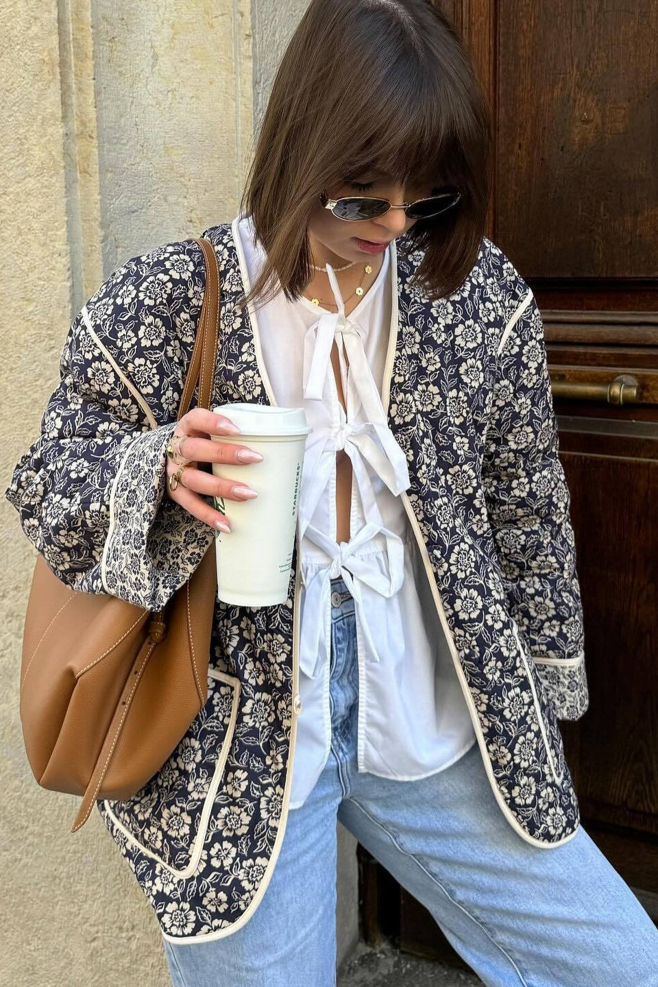 Reversible Printed Padded Coat - Fashionpara