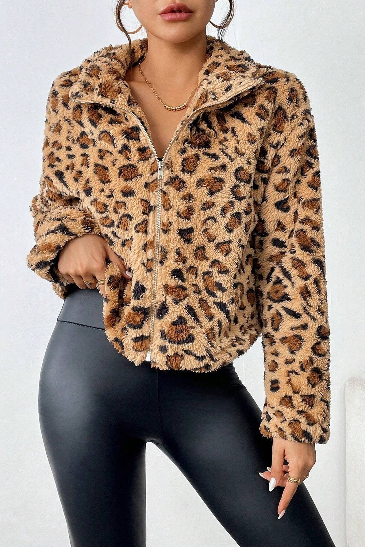 Reversible Fleece Cardigan Coat for Versatile Casual Style