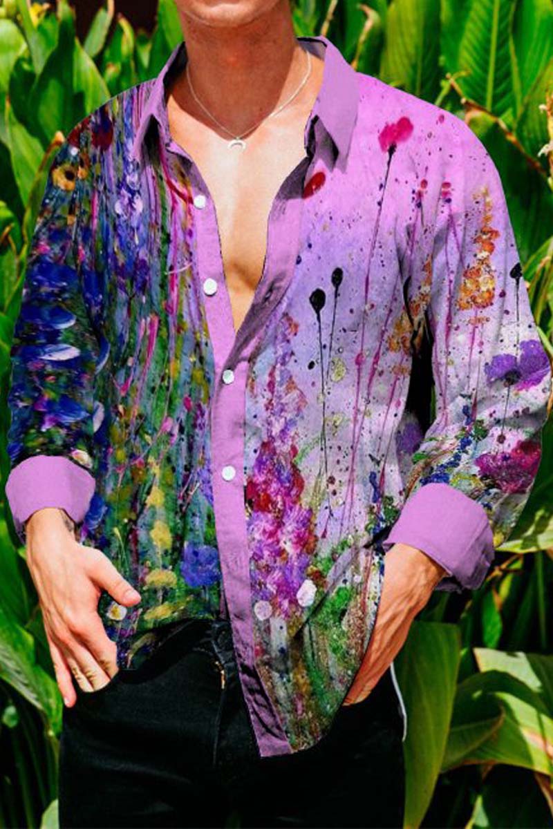 Men's Cotton&Linen Long-Sleeved Fashion Casual Shirt - Fashionpara