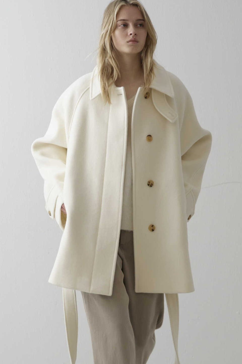 Belted Wool Longline Coat