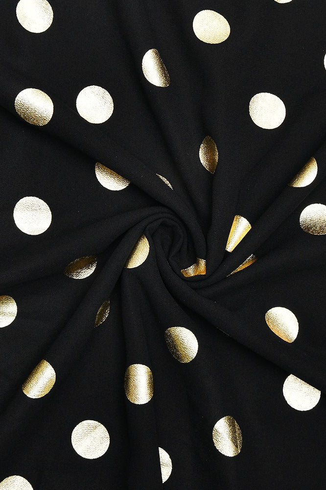 Polka Dot Halter Backless Bodycon Maxi Dress - Fashionpara