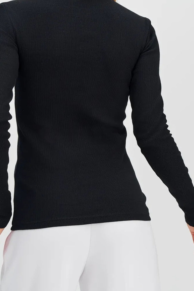 Slim Turtleneck Knit Long Sleeve Thermal Base Layer