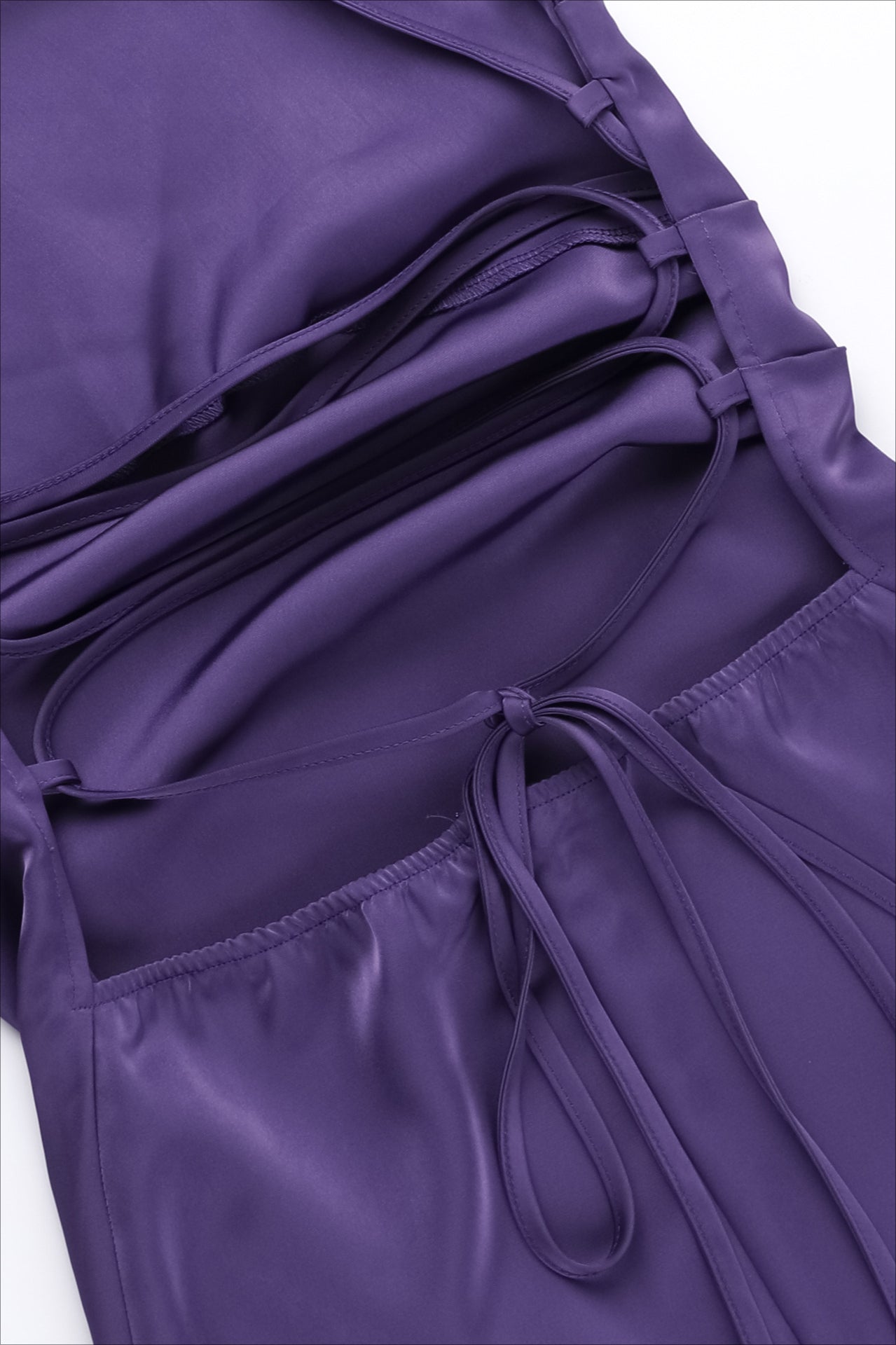 Satin Slit Strap Gothic Dress