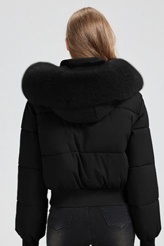 Short Waist Slim Puffer Coat 10