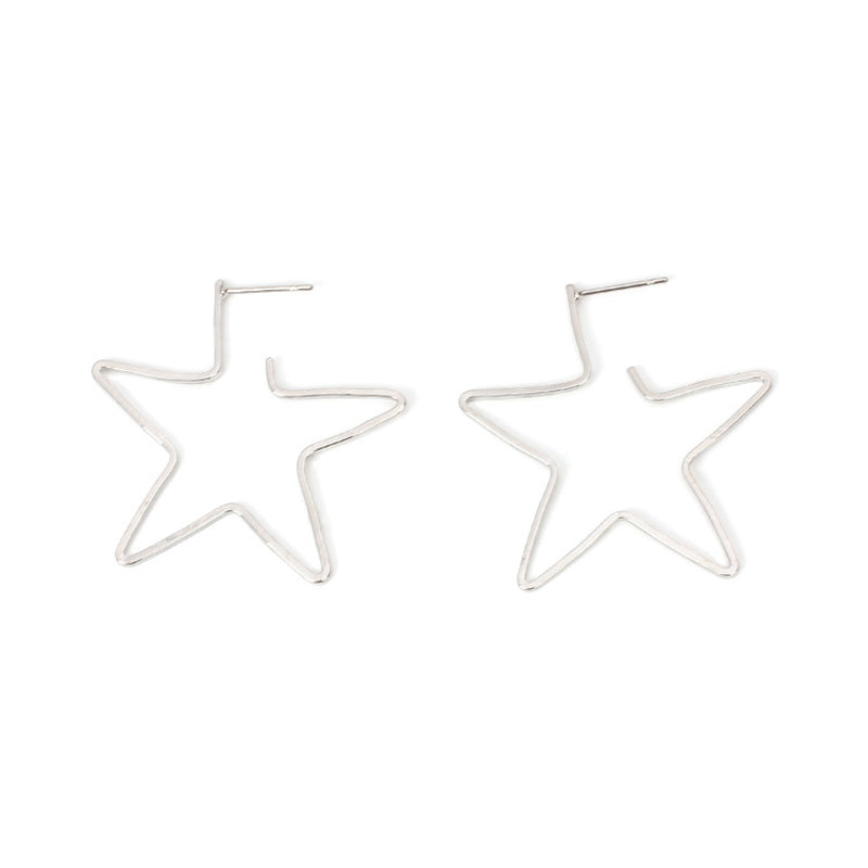 Pentagram Metal Earrings