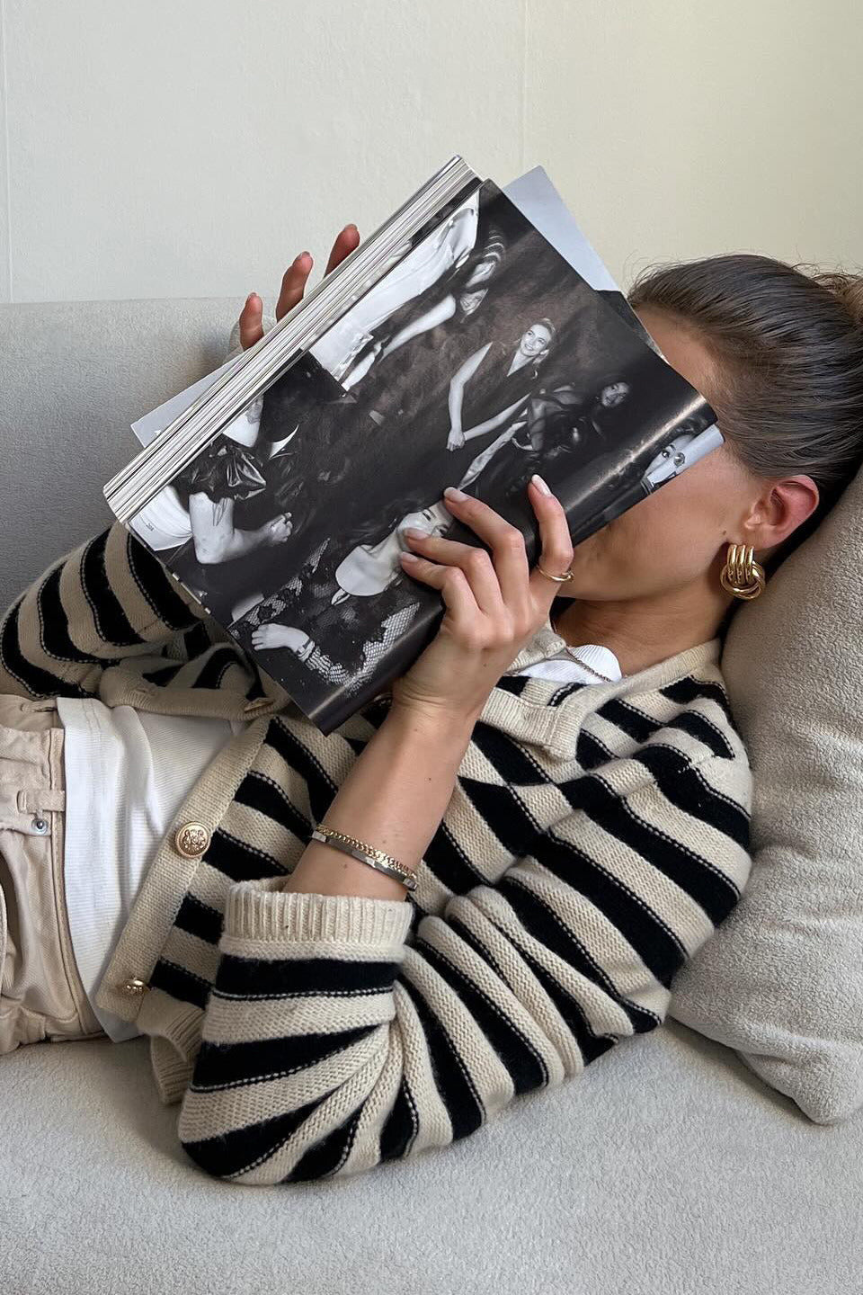 Lightweight Striped Knit Cardigan for Effortless Style