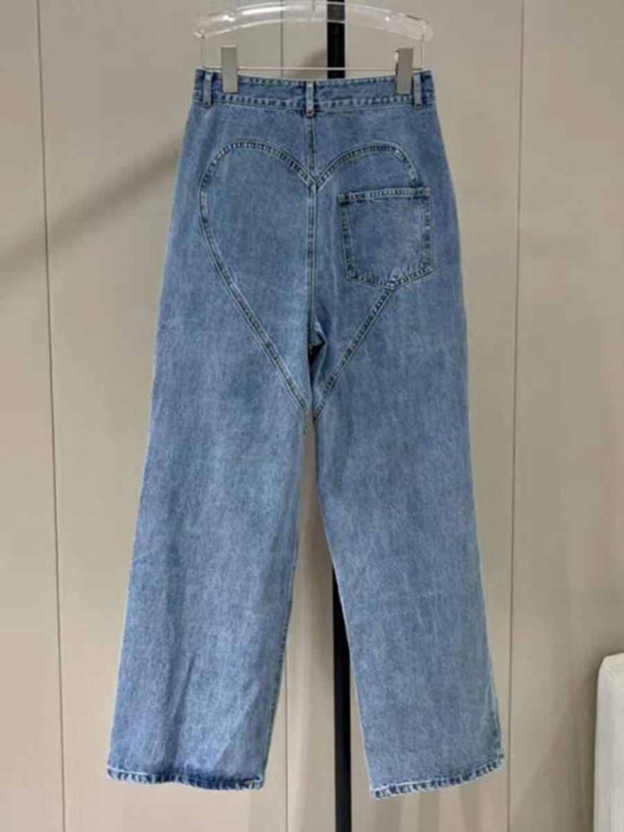 Hollow Out Jeans - Fashionpara