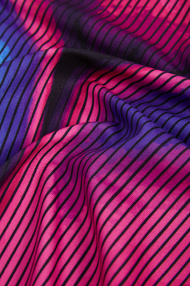 Fun Body Print Hollow Sleeveless Bodycon Maxi Dress