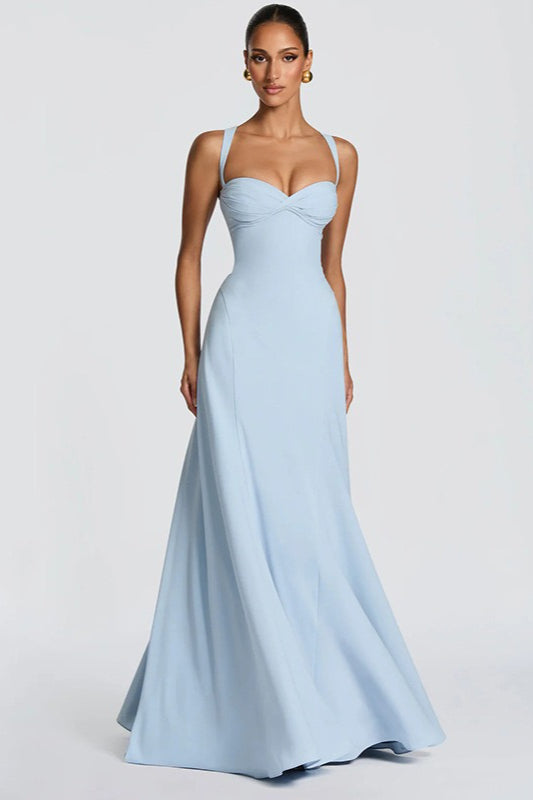 Sweetheart Neck Fit and Flare Maxi Gown 6