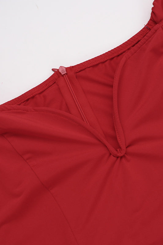 Off-Shoulder Slim Fit Bodycon Maxi Dress