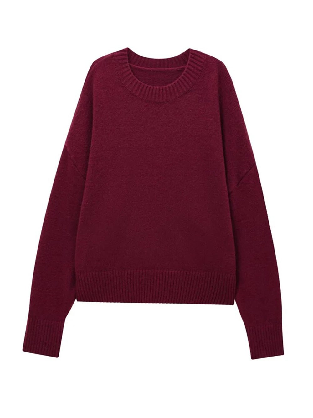 Oversized Knit Sweater - Fashionpara