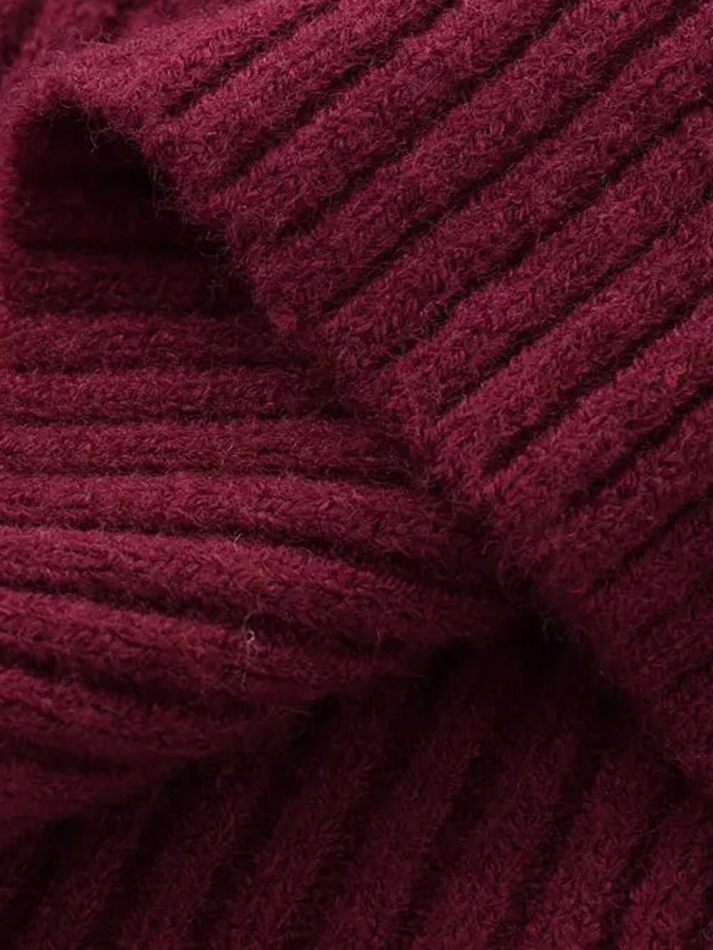 Oversized Knit Sweater - Fashionpara