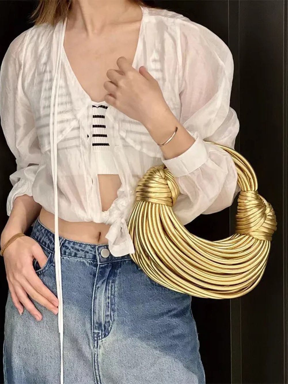 Knotted Handbag - Fashionpara