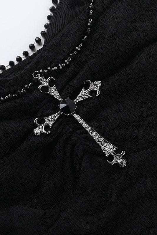 Sexy Gothic Detachable Strap Corset - Fashionpara