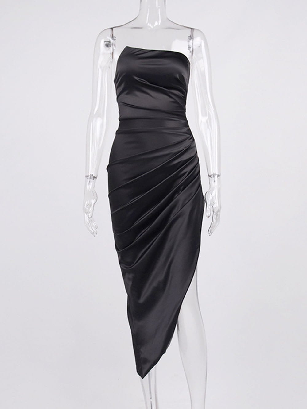 Strapless Midi Dress - Fashionpara